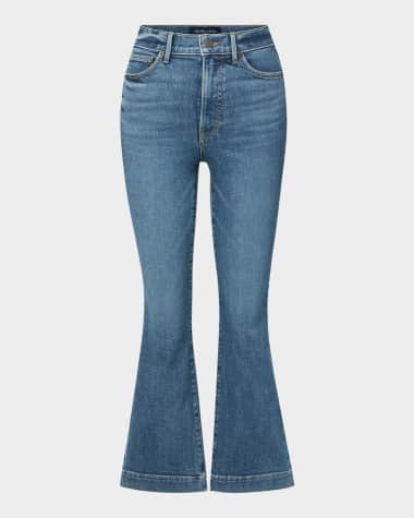 Veronica Beard Carson High-Rise Ankle Flare Jeans