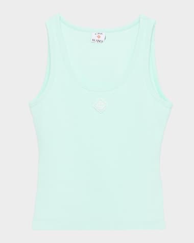 CASABLANCA Ribbed Tank Top