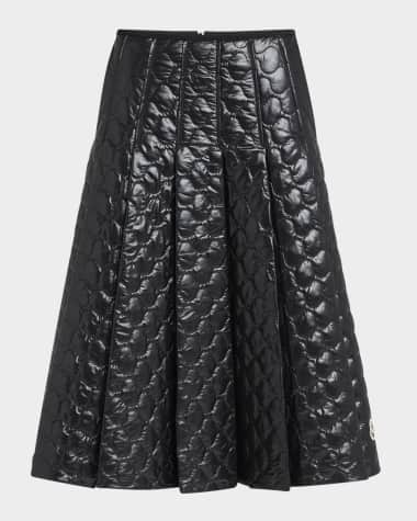 Moncler Pleated Down Midi Skirt