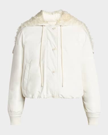 Moncler Nisiro Short Down Bomber Jacket