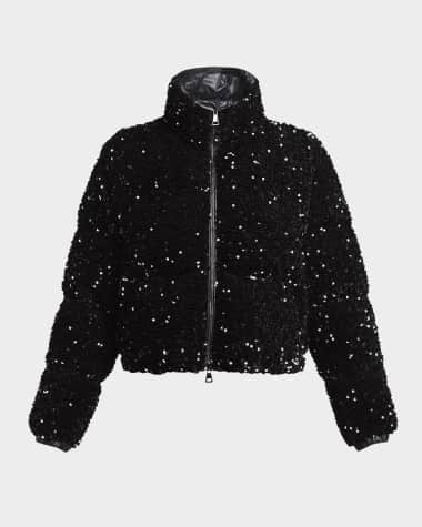 Moncler Louvi Sequined Short Down Jacket