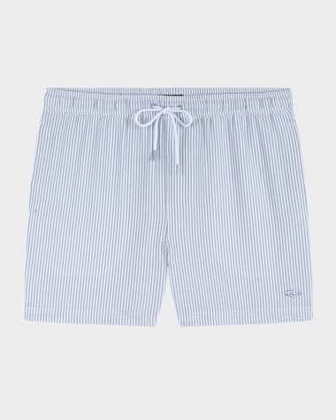 Rails Men's La Brea Stripe Seersucker Swim Trunks