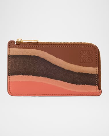 Loewe Landscape Card Holder in Calfskin Leather