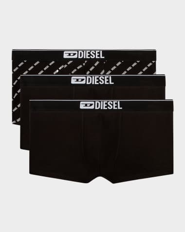Diesel Men's Damien Assorted Stretch 3-Pack Boxer Briefs