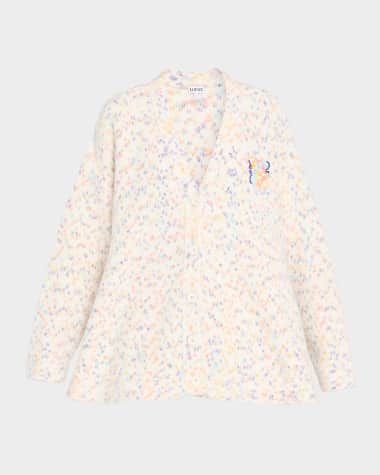 Loewe Anagram V-Neck Trapeze Cardigan