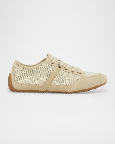 Givenchy Mesh And Suede Slim Low-Top Sneakers