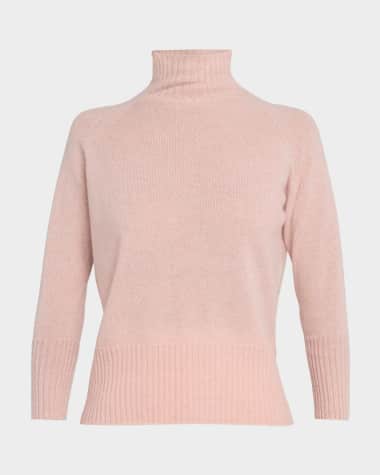 Simone Rocha Turtleneck Ribbon Back Cutout Cashmere Sweater