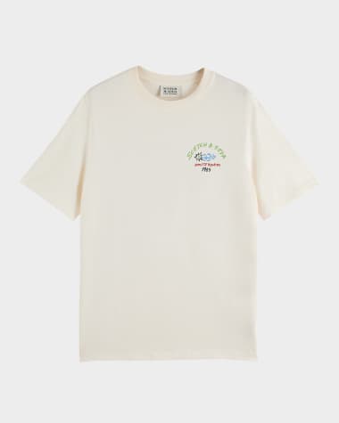 Scotch & Soda Men's Graphic Crewneck T-Shirt
