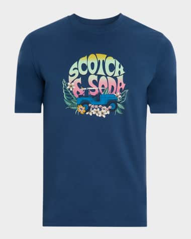 Scotch & Soda Men's Logo Artwork Graphic T-Shirt