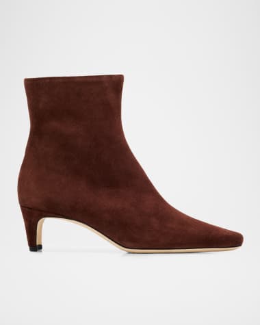 STAUD Wally Suede Ankle Boots
