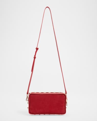 SIMKHAI Amaya Studded Suede & Leather Camera Bag