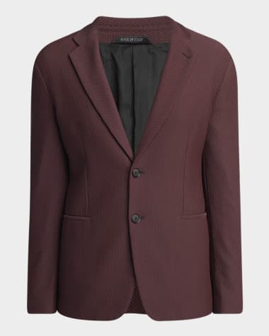 Giorgio Armani Men's Rice Stitch Two-Button Sport Coat