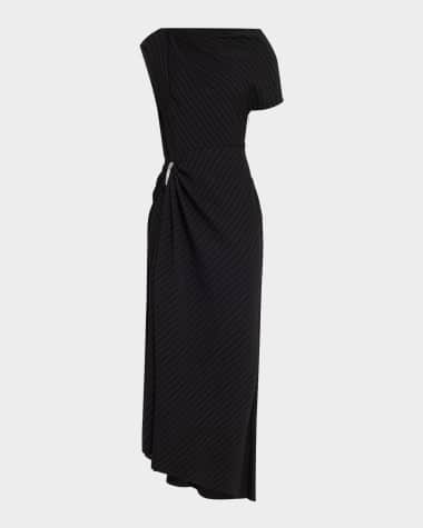 Brandon Maxwell The Lowery Asymmetric Draped Dress