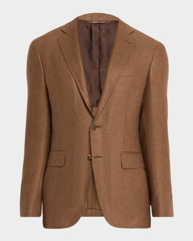 Canali Men's Cashmere and Silk Notch Lapel Blazer