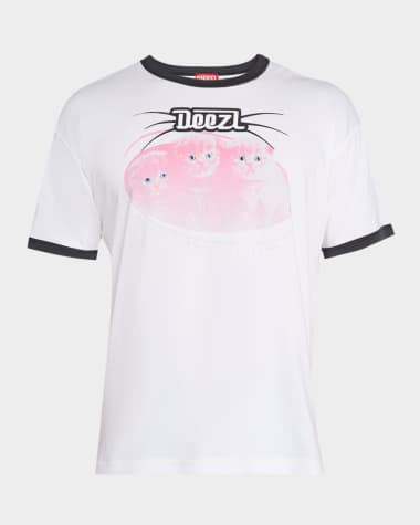 Diesel Men's T-Norm-Cuff Graphic T-Shirt