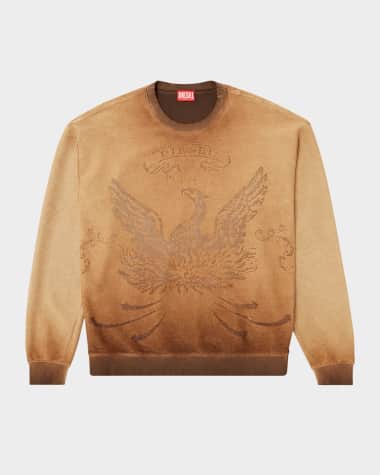 Diesel Men's S-ARON Burnished Phoenix Sweatshirt