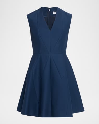 Dice Kayek Sleeveless Geometric Seamed Mini Dress