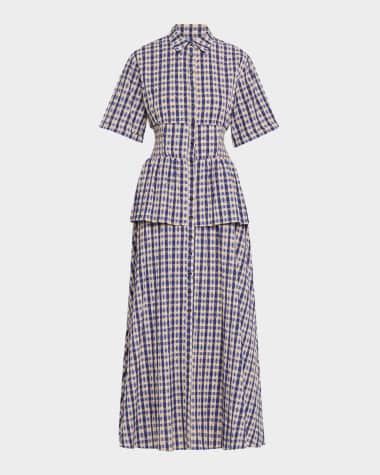 Rosie Assoulin Boogie Woogie Bugle Boy Maxi Shirtdress