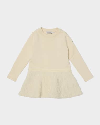 Moncler Girl's Sweatshirt Combo Dress, Size 4-6