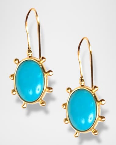 Dina Mackney Turquoise Pinwheel Earrings