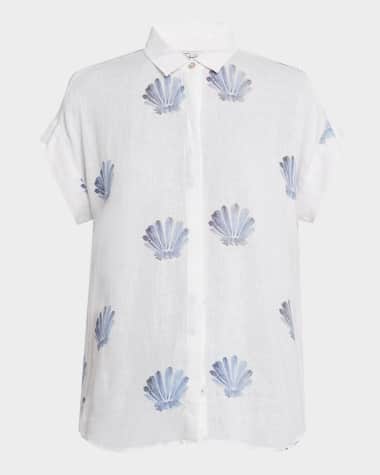 Rails Jamie Short-Sleeve Linen Shirt