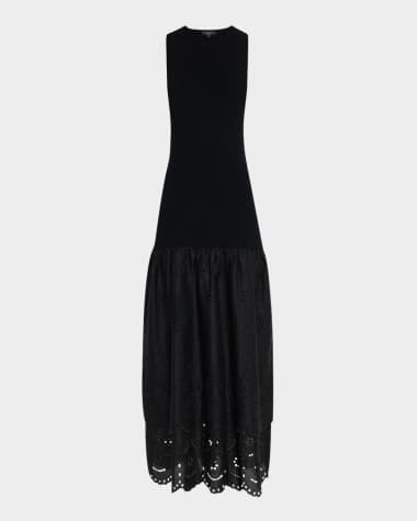 Rails Lavina Embroidered Drop-Waist Maxi Dress