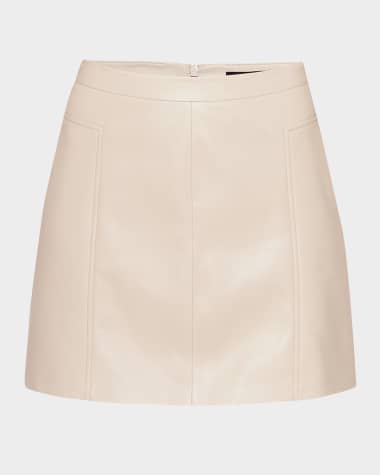 AS by DF Ainsley Recycled Leather Skirt