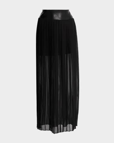 AS by DF Felice Pleated Maxi Skirt