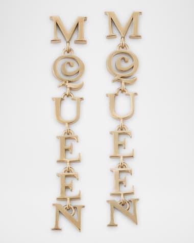 McQueen McQueen Logo Drop Earrings