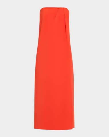 Et Ochs Anika Strapless Draped Midi Dress