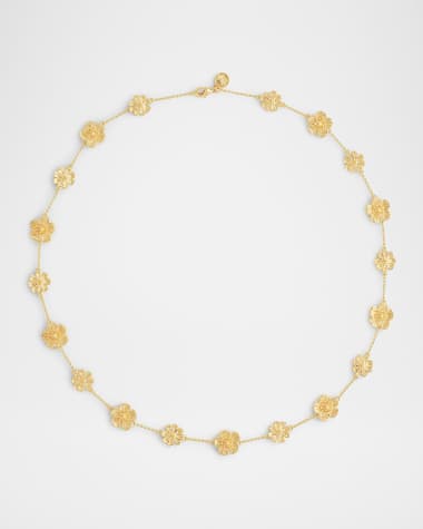 Anabel Aram Jewelry Wildflowers Station Necklace