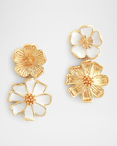 Anabel Aram Jewelry Wildflowers Mixed Drop Earrings