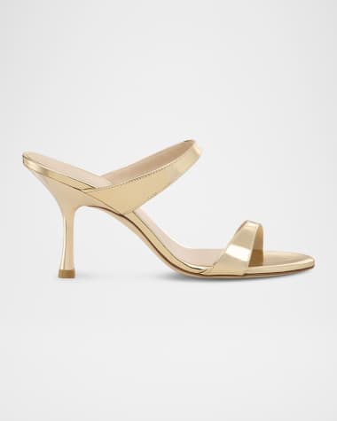 green emerald velvet dress Pelle Moda Berlin Sandal Gold Suede