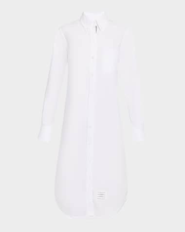 Thom Browne Grosgrain Placket Oxford Shirtdress