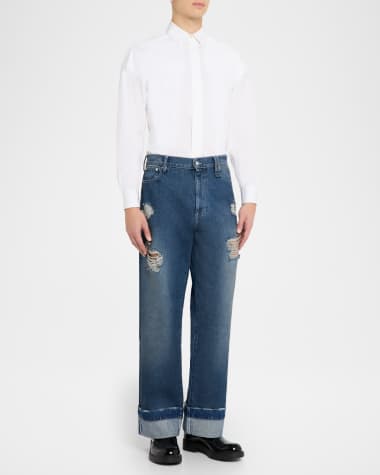 V-Neck Hardware One-Piece Swimsuit