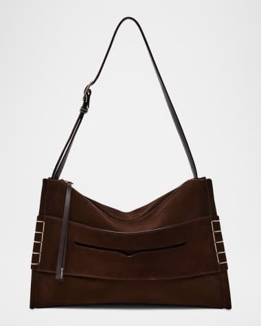 JW Anderson Calfskin Suede Loafer Messenger Bag