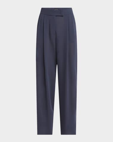 Giorgio Armani Straight-Leg Virgin Wool Trousers