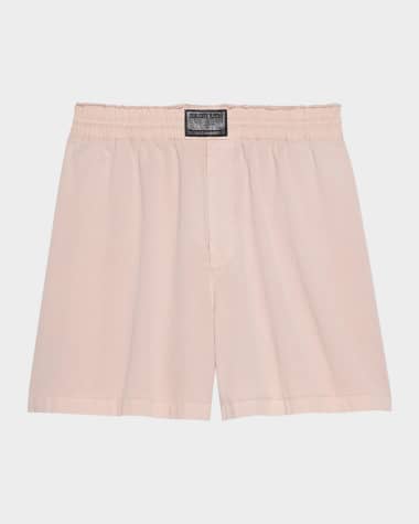 Helmut Lang Men's Stretch Cotton Pull-On Shorts