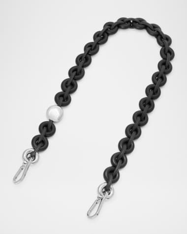 Loewe Donut Chain Shoulder Strap in Leather