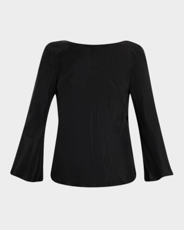 By Malene Birger Laura Backless High-Neck Blouse