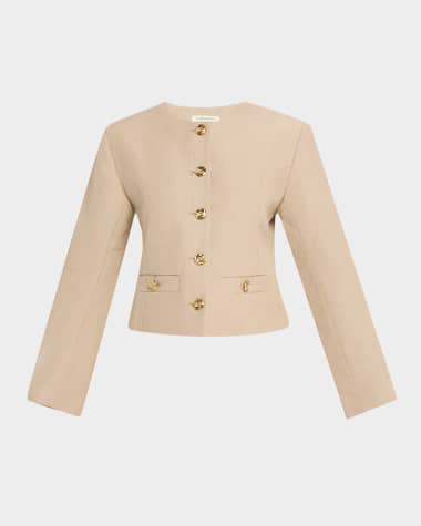 By Malene Birger Frida Cropped Wool-Blend Blazer