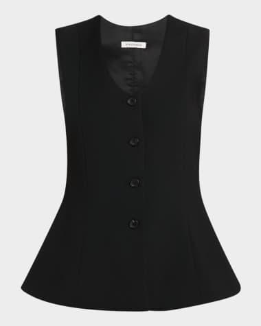 By Malene Birger Merlin Tailored Flare-Hem Waistcoat