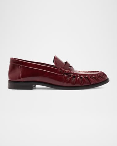 Schutz Tyche Shiny Leather Penny Loafers