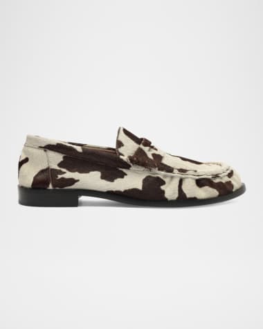 Schutz Tyche Calf Hair Penny Loafers