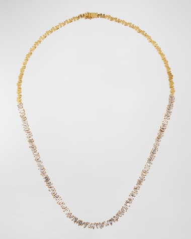 Suzanne Kalan 18K Rose Gold Essential Diamond Tennis Necklace