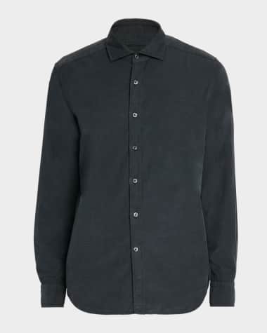 Neiman Marcus Men's Cotton Corduroy Button-Down Shirt