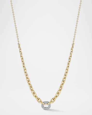 Walters Faith Morrell Graduated Link Necklace with Single Diamond Link