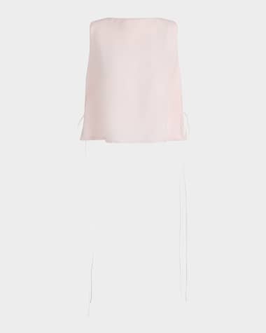 Altuzarra Siggi Side-Tie Silk Sleeveless Top