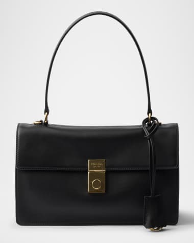 Prada Soft Sound Medium Leather Shoulder Bag
