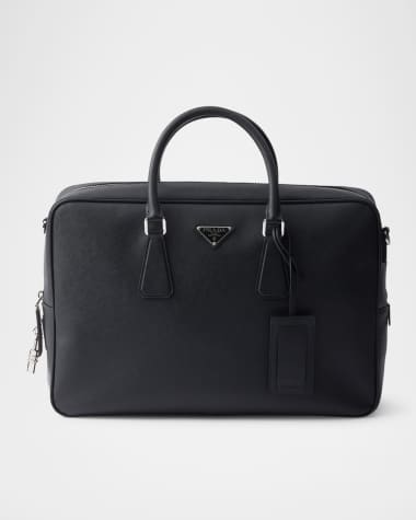 Prada Saffiano Leather Crossbody Work Bag